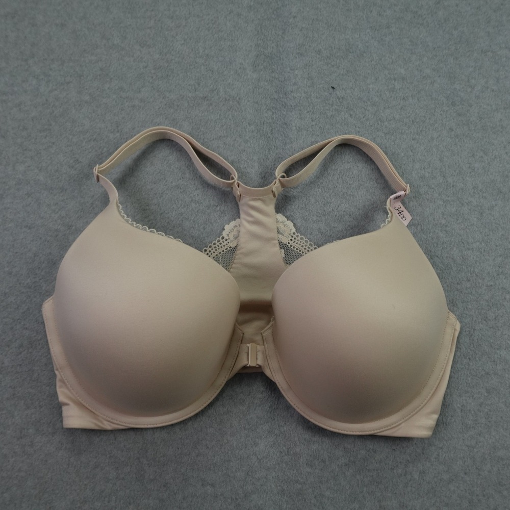 Victoria's Secret Bra Womens 34DD Nude Perfect Shape Push-Up Racerback